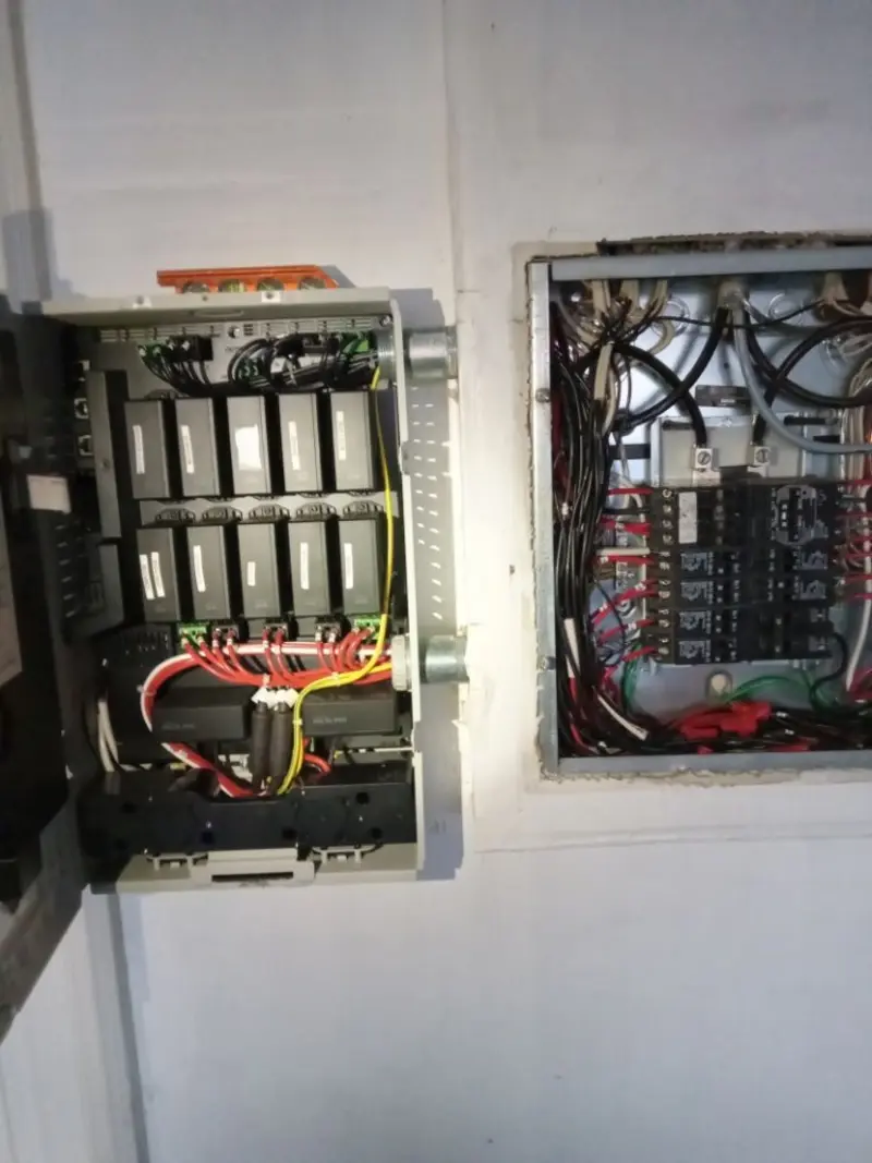 Electrical panel upgrade completed for Security Camera Wiring in Rossmoor